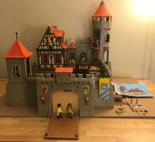 Vintage Playmobil 3666 Kings Large Castle Set Incomplete