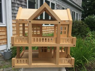 Plan Toys Wooden Doll House With Furniture And People