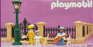 Complete Playmobil 5360 Victorian Park Fence Gate For Dollhouse