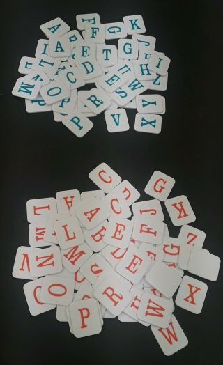 1988 Hangman Board Game Replacement Letter Tiles