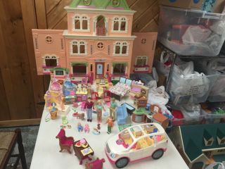 Fisher Price Loving Family Twins Time Dollhouse Loaded W Dolls Furniture Folds