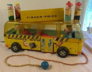 Fisher Price Little People 983 Safety School Bus.  1959