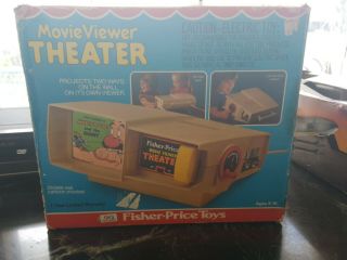Fisher Price Movie Viewer Theater With 3 Cartridges