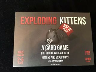Game Exploding Kittens Nsfw Edition Card Game Boxed 2 - 5 Players Adult Game