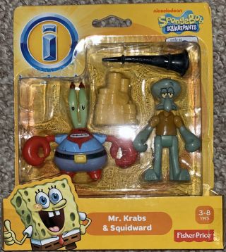 Spongebob Squarepants Imaginext Krusty Krab Playset Mr Krabs & Squidward 3