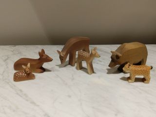 Engelberger Wooden Toy Set,  Woodland Animals,  Waldorf,  Pre - Loved