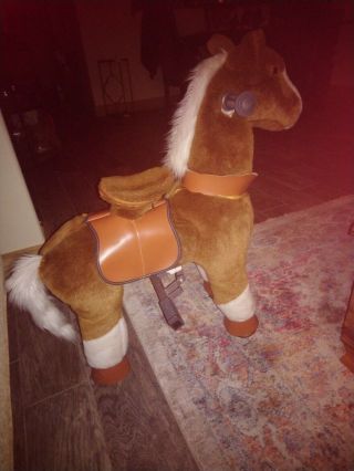 31 " Little Tikes Giddy Up " N Go Plush Pony Horse Ride On Toy For Toddler Child