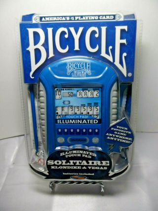 Bicycle Illuminated Solitaire Klondike Vegas Electronic Hand Held Game