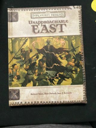 Dungeons And Dragons Forgotten Realms Unapproachable East,  Hard Cover