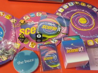 Disney Scene It? The DVD Game Trivia Board Game 2006 Collector Tin Complete 2