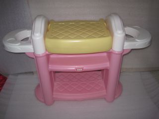 Htf Little Tikes Little One Nursery Baby Doll Changing Table Bath Tub High Chair