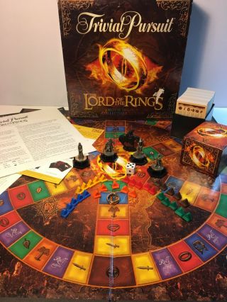Lord Of The Rings Movie Trilogy Collectors Edition Trivial Pursuit Complete Ring