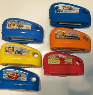 Fisher Price Smart Cycle Adventure Game Cartridges.  Rumble Action Set Of 6 With