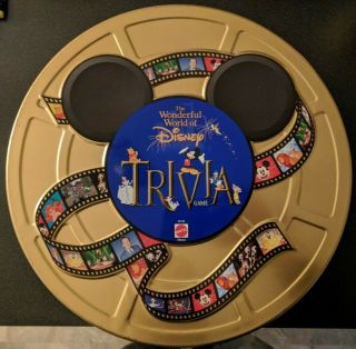 The Wonderful World Of Disney Trivia Board Game 1997 In Gold Tin Complete