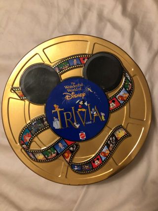 The Wonderful World Of Disney Trivia Game 1997 Gold Tin 100 Complete