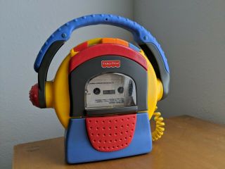 Fisher Price Tuff Stuff Cassette Tape Deck Recorder Player Color Blocked