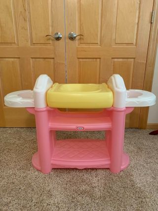 Vintage Little Tikes Baby Doll Nursery Changing Table Bath Highchair Child Size