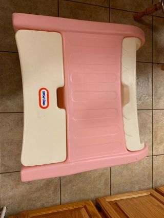 Little Tikes Baby Doll Changing Table Bassinet Cradle Crib With Pad Vintage Pink