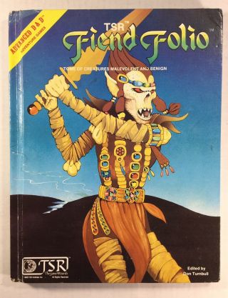 Fiend Folio Tsr - Vintage Dungeons & Dragons Rpg - D&d - Hardcover Hc