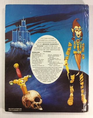 Fiend Folio TSR - Vintage Dungeons & Dragons RPG - D&D - Hardcover HC 2