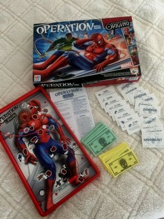 2006 Milton Bradley Spider - Man Origins Operation Complete Skill Board Game Vgc