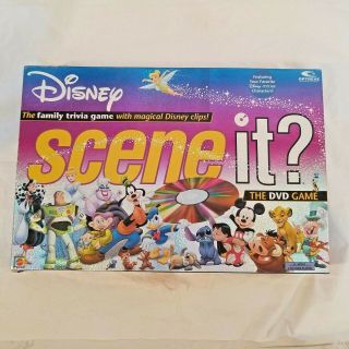Disney Scene It? Dvd Game Family Trivia Mattel Complete Board Mattel