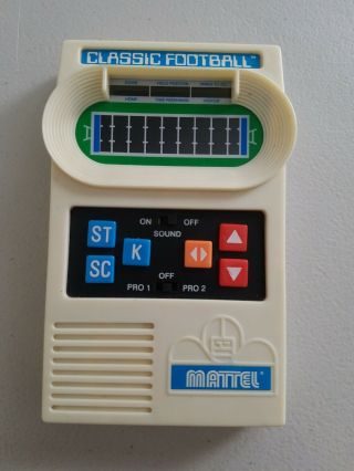 Mattel Classic Football 2000 Handheld Retro Electronic Game Fantastic