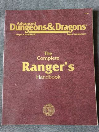 2nd Edition 1993 Ad&d: The Complete Ranger 