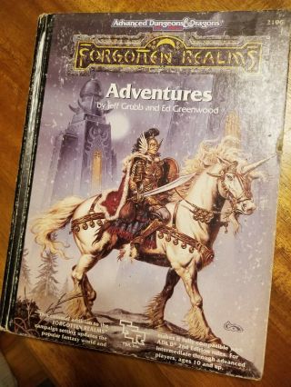 Advanced Dungeons & Dragons Forgotten Realms Adventures 2106 1990 Hardcover