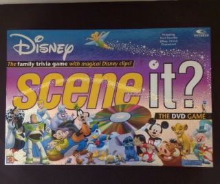 Disney Scene It? 1st Edition Dvd Trivia Board Game 2004 Mattel Retired Complete