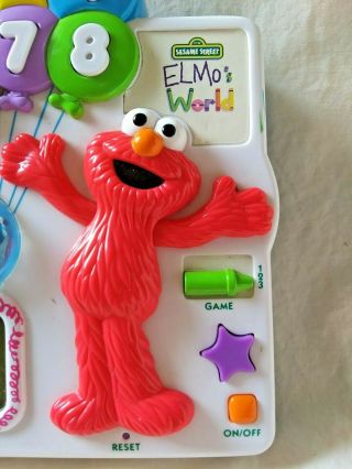 Sesame Street Elmo ' s World Electronic Game Count 1 - 10 Elmo Says Balloon Pop 2000 2