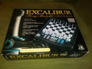 Excalibur King Master Iii 2 - In - 1 Electronic Chess & Checker Game Model 911e - 3