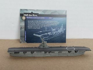 Axis & Allies Miniatures War At Sea Base Set Hms Ark Royal 7/64