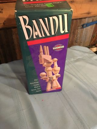 Vintage Bandu Stacking Game 1991 Milton Bradley