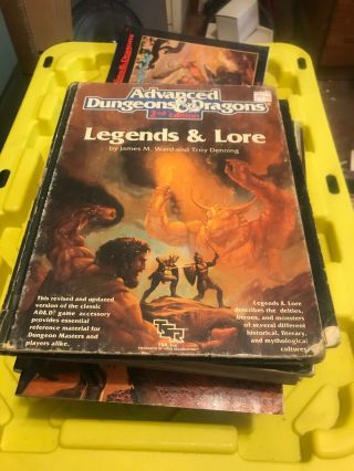 Legends & Lore Advanced Dungeons & Dragons 2nd Edition Tsr 2108 Hardcover