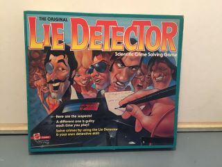 Vintage 1987 The Orginal Lie Detector Scientific Crime Solving Game By Mattel
