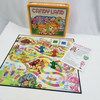 Candyland Board Game Kids Adults Complete Family Fun Plastic Box No Reading Reqd