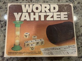 Vintage Word Yahtzee 1978 Family Game By Milton Bradley (729) No Timer