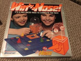 Vintage Win By A Nose Pressman Board Game 1987 Complete