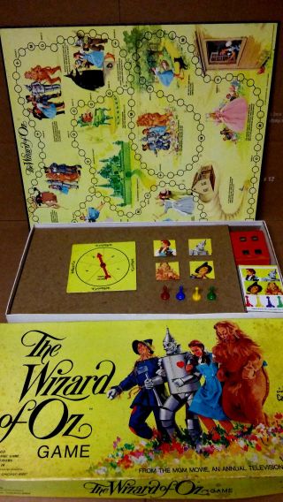 Vintage The Wizard Of Oz Board Game 1974 Cadaco