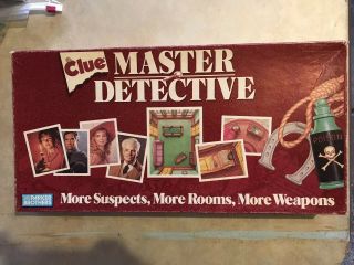 Vintage 1988 Clue Master Detective Board Game Parker Brothers Complete