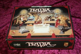 Tsr Boardgame Ad&d - 2nd Edition - Trivia Game Box Vg, .  Complete