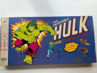 Vintage The Incredible Hulk With The Fantastic Four 1978 Milton Bradley