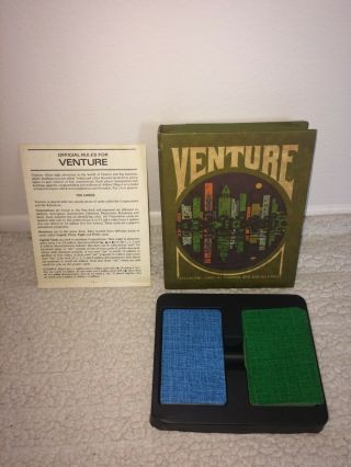 1970 Venture Finance & Big Business Bookshelf Card Game 3m Gamette Complete Game