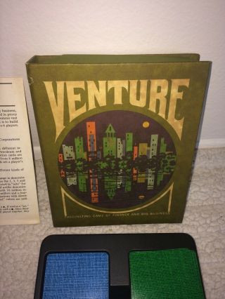1970 Venture Finance & Big Business Bookshelf Card Game 3M Gamette Complete Game 2