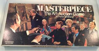 Vintage 1970 Masterpiece The Art Game By Parker Brothers