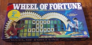 Vintage 1986 Wheel Of Fortune Board Game Complete Ages 8,