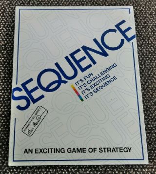 Vintage Sequence Game An Exciting Game of Strategy By JAX LTD COMPLETE 1995 2