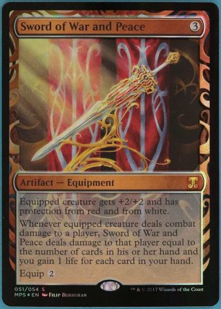 Sword Of War And Peace Foil Masterpiece Series: Kaladesh Inventions Nm (98413)