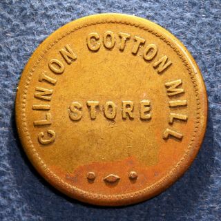South Carolina Mill Token - Clinton Cotton Mill Store,  5¢,  Clinton,  S.  C.